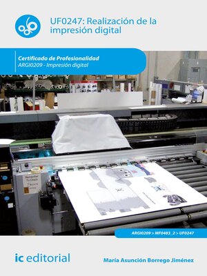 cover image of Realización de la impresión digital. ARGI0209